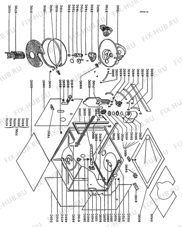 Взрыв-схема посудомоечной машины Frigidaire DW1292 - Схема узла Section 3